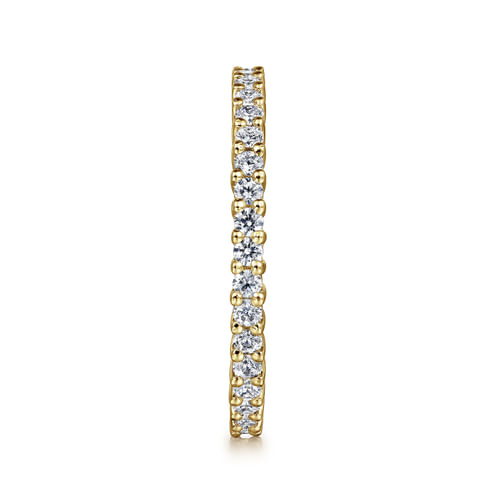 14K Yellow Gold Shared Prong Diamond Eternity Band