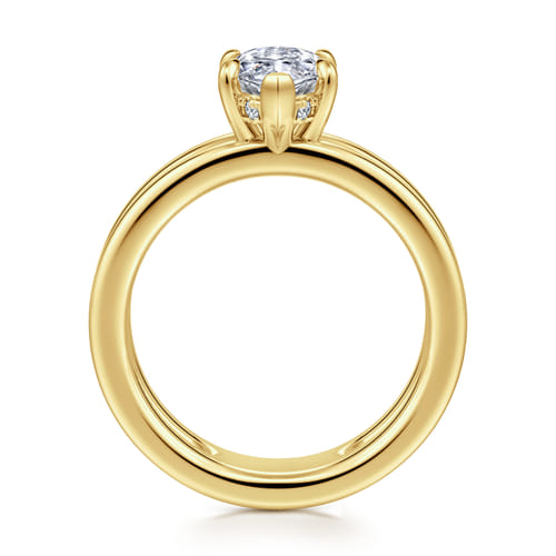 14K Yellow Gold Split Shank Marquise Shape Diamond Engagement Ring 14K Yellow Gold Split Shank Marquise Shape Diamond Engagement Ring