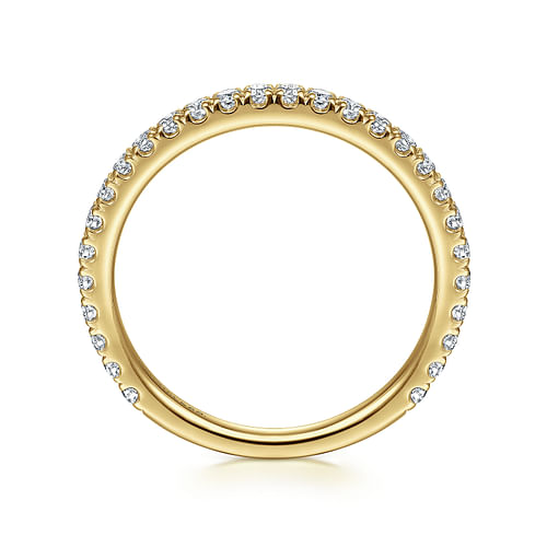 14K Yellow Gold Stackable Diamond Ring