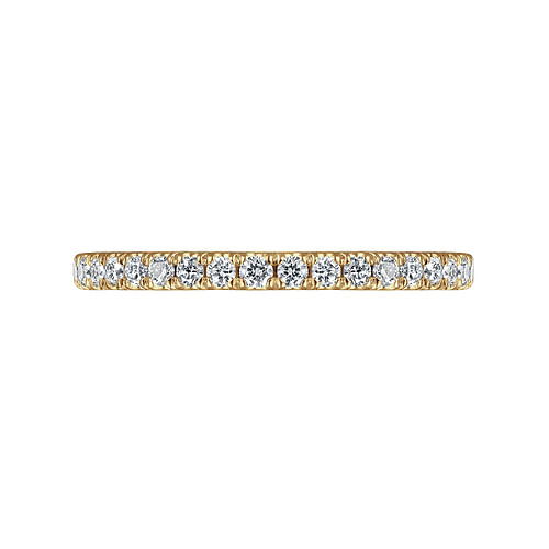 14K Yellow Gold Stackable Diamond Ring