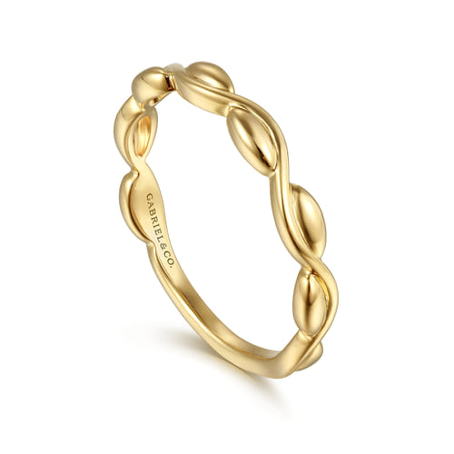 14K Yellow Gold Stackable Ring