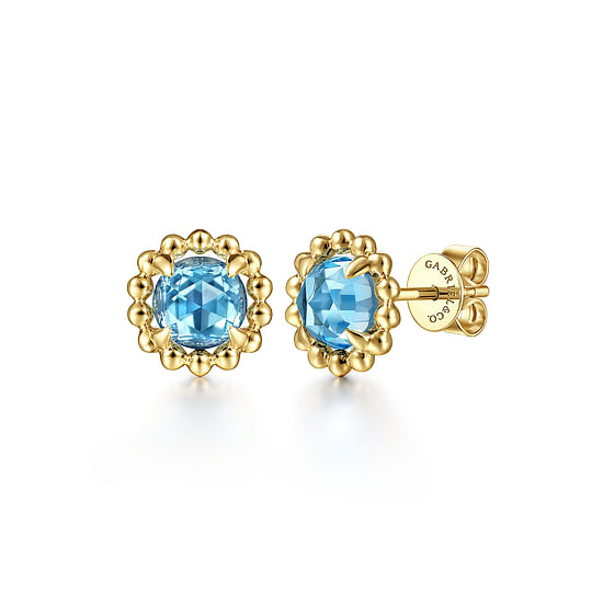 Gabriel - 14K Yellow Gold Stud Earrings