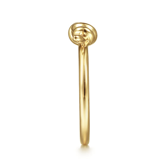14K Yellow Gold Twisted Knot Ring angle 4 14K Yellow Gold Twisted Knot Ring angle 4