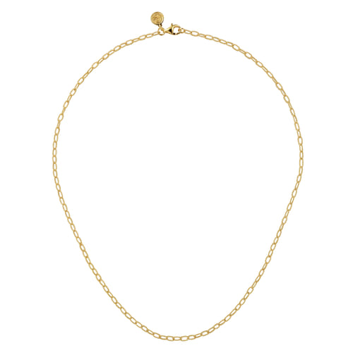 14K Yellow Gold Twisted Rope Link Chain Necklace