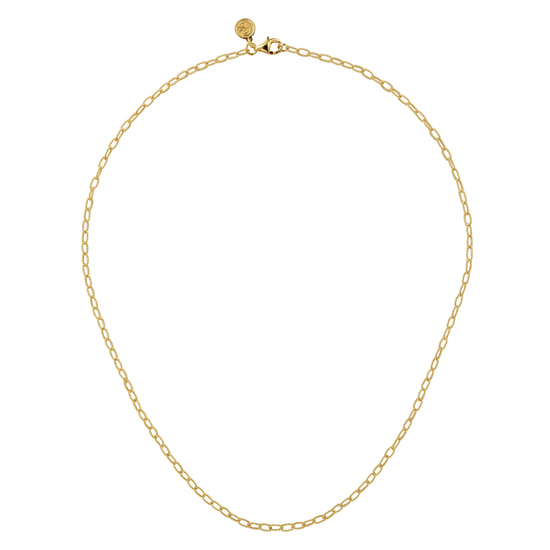 14K Yellow Gold Twisted Rope Link Chain Necklace angle 2
