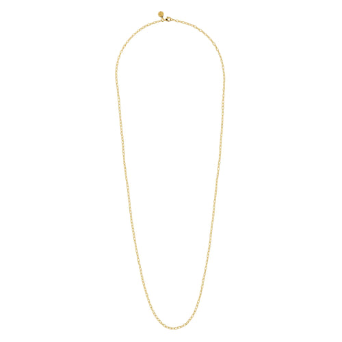 14K Yellow Gold Twisted Rope Link Chain Necklace