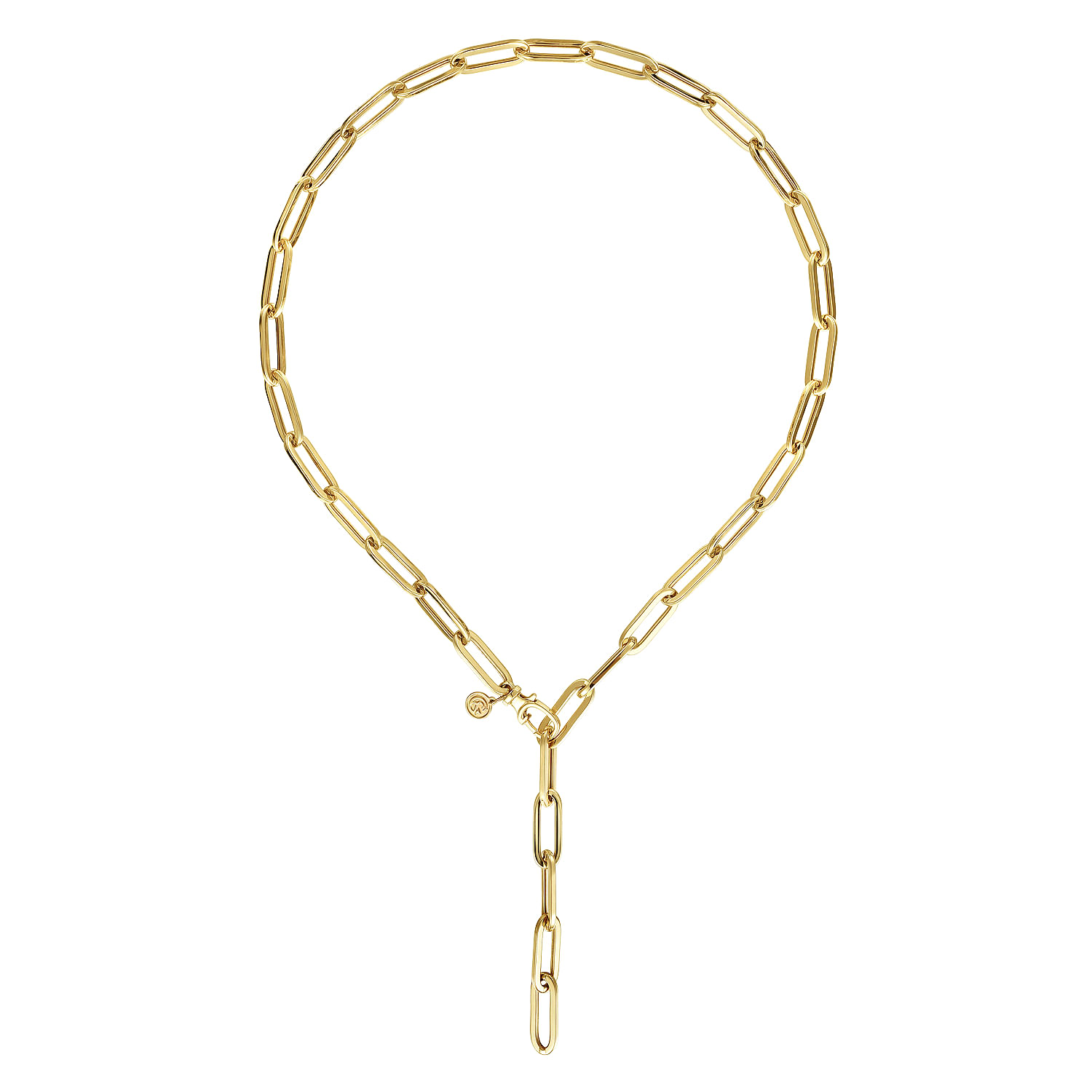 14K Yellow Gold Y Chain Necklace