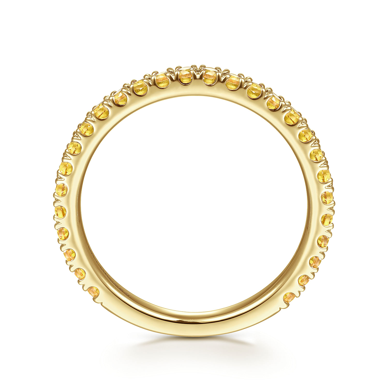 14K Yellow Gold Yellow Sapphire Stackable Ring