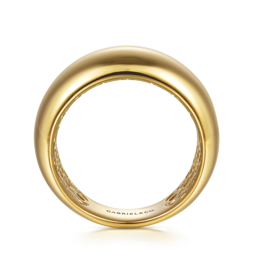 14K Yellow Plain Gold Cigar Band