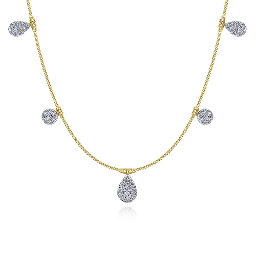 14K Yellow-White Gold  Necklace