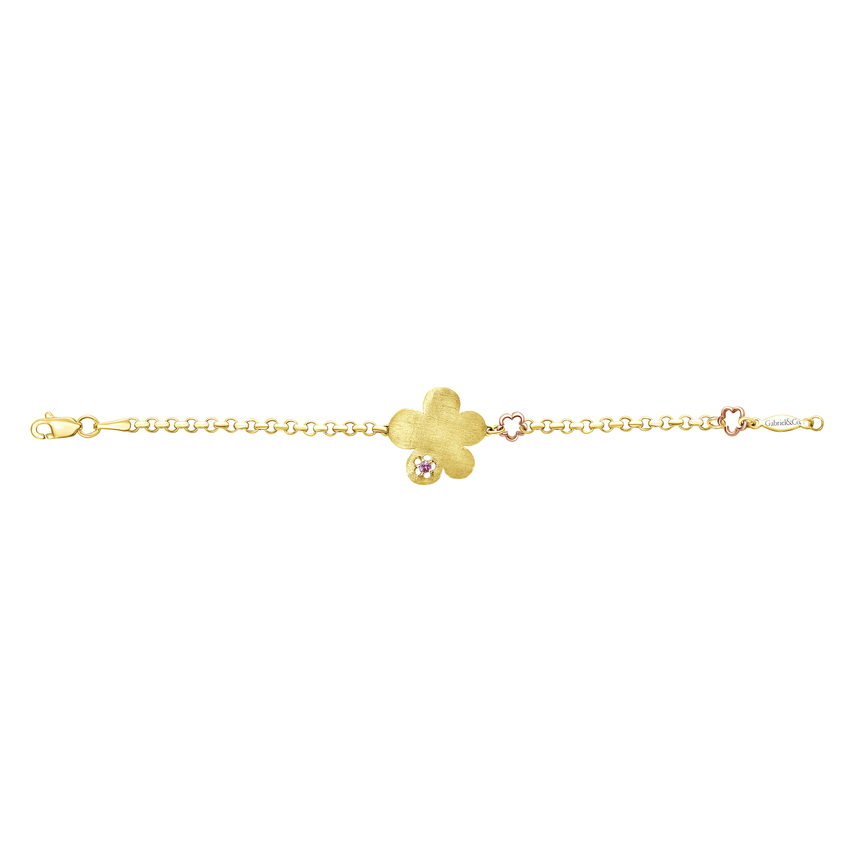 14K Yellow-White Gold Fashion Bracelet