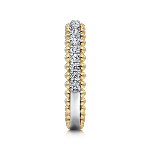 14K Yellow-White Gold Matching Wedding Band