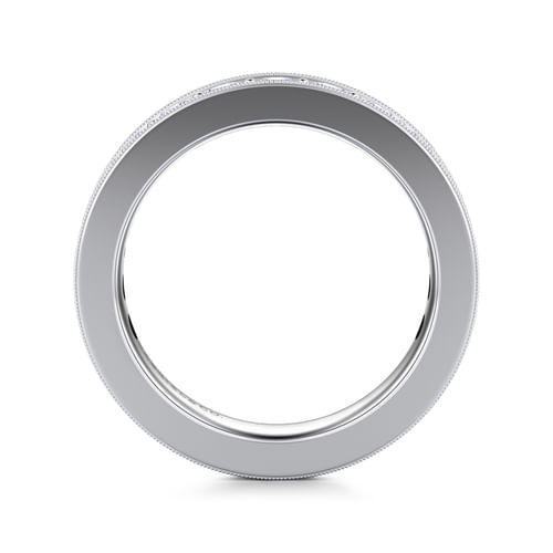 14k White Gold Channel Prong Set Eternity Band