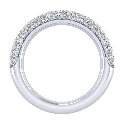 14k White Gold Diamond Anniversary Band