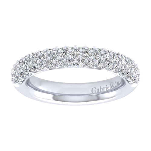 14k White Gold Diamond Anniversary Band