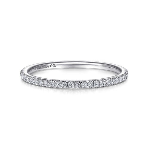 14k White Gold Diamond Anniversary Band