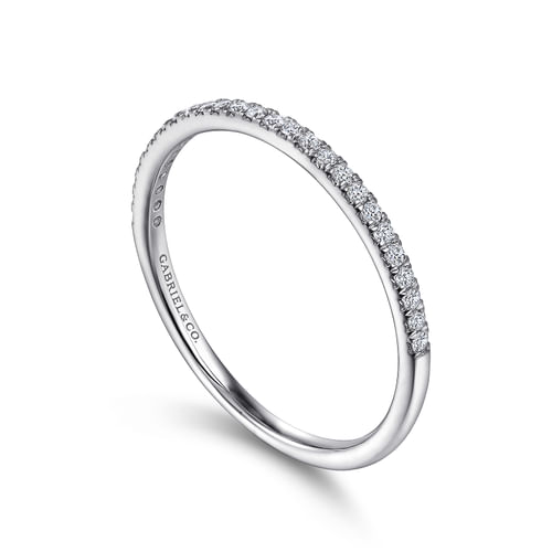 14k White Gold Diamond Anniversary Band