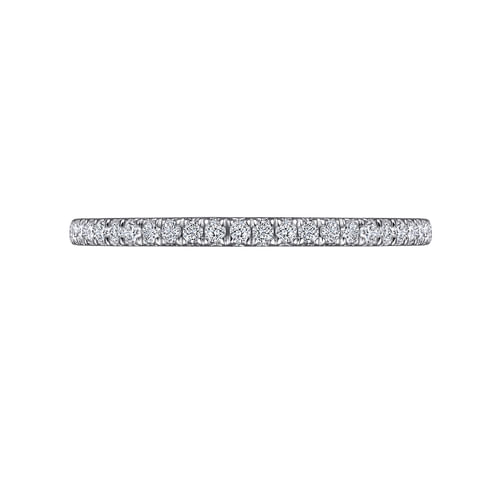 14k White Gold Diamond Anniversary Band