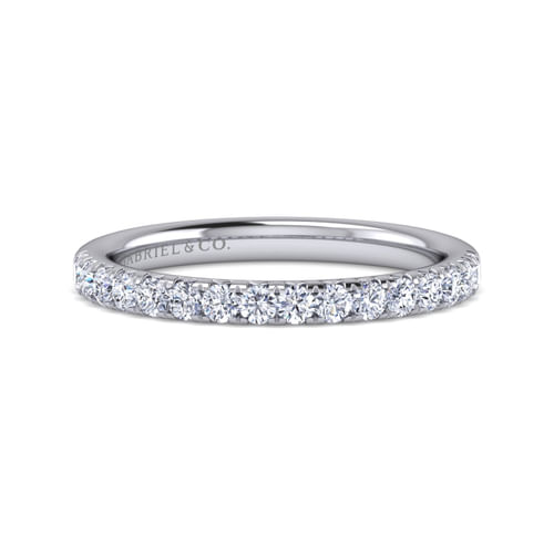 14k White Gold Diamond Anniversary Band