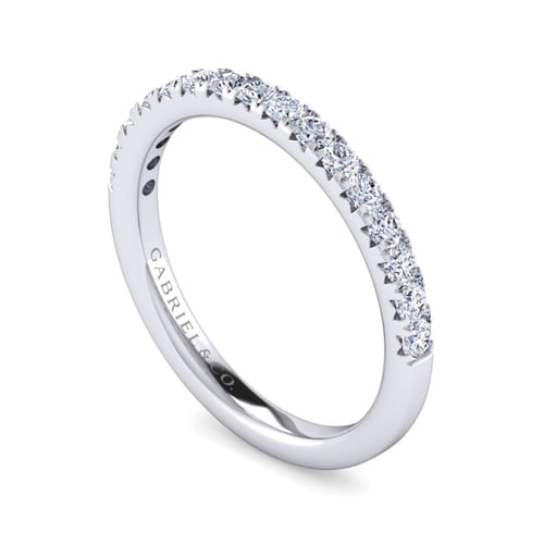 14k White Gold Diamond Anniversary Band