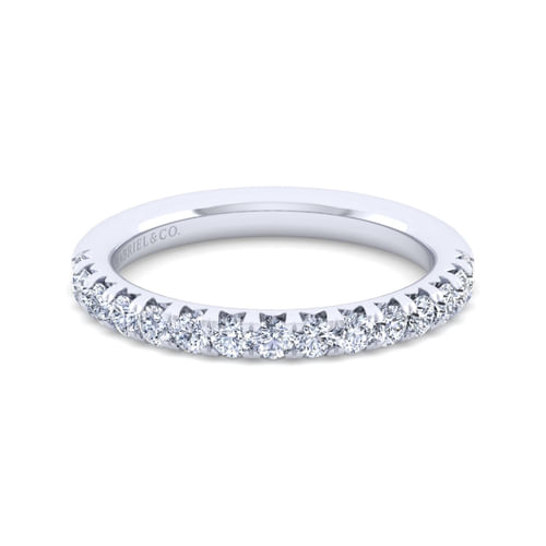 14k White Gold Diamond Anniversary Band