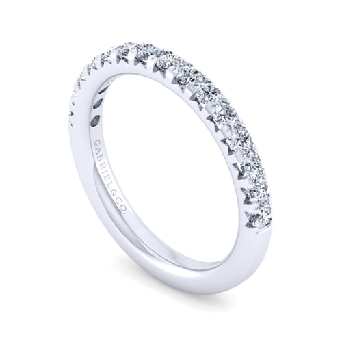 14k White Gold Diamond Anniversary Band