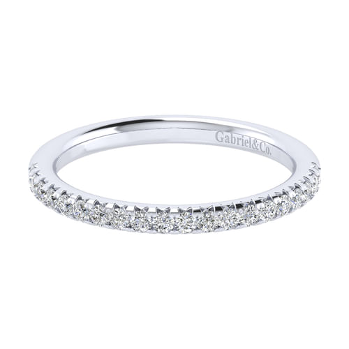 14k White Gold Diamond Anniversary Band