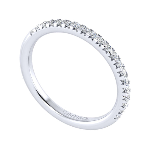 14k White Gold Diamond Anniversary Band