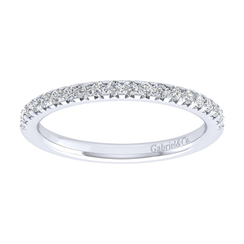 14k White Gold Diamond Anniversary Band