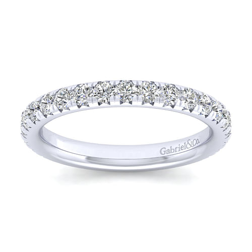 14k White Gold Diamond Anniversary Band