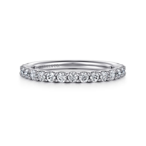 14k White Gold Diamond Anniversary Band