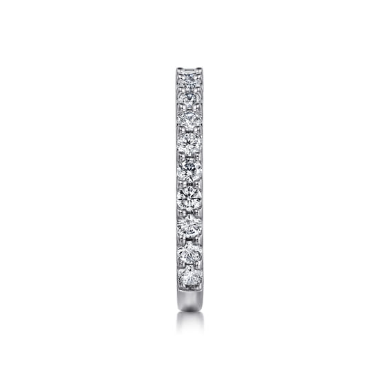 14k White Gold Diamond Anniversary Band angle 4 14k White Gold Diamond Anniversary Band angle 4