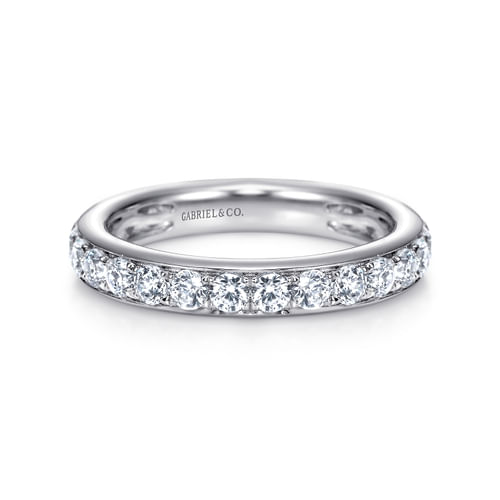 14k White Gold Diamond Anniversary Band