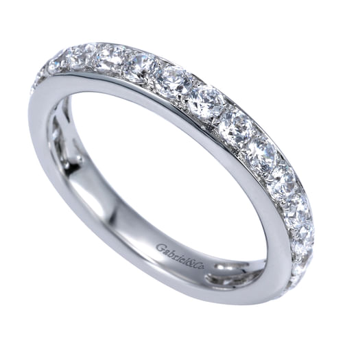 14k White Gold Diamond Anniversary Band