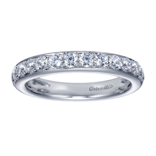 14k White Gold Diamond Anniversary Band