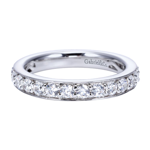 14k White Gold Diamond Anniversary Band