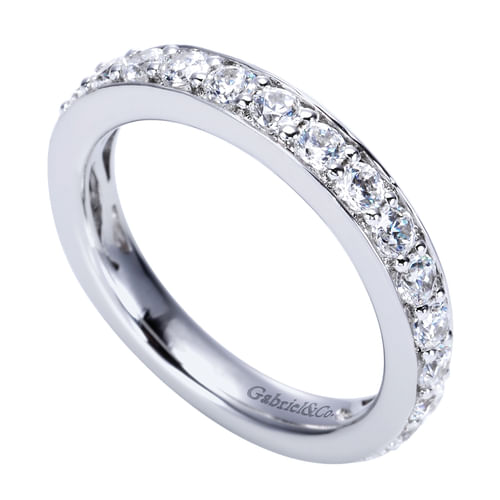 14k White Gold Diamond Anniversary Band