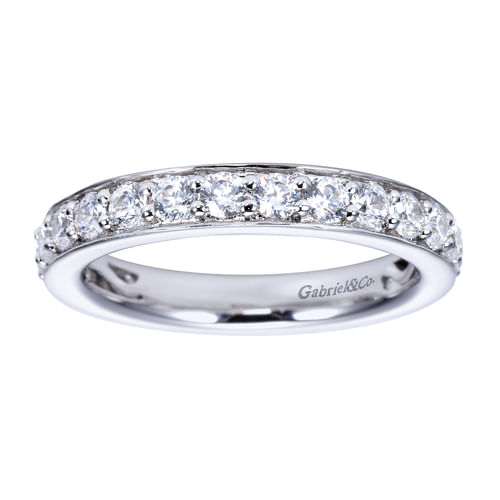 14k White Gold Diamond Anniversary Band