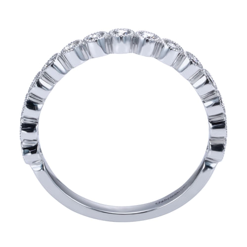 14k White Gold Diamond Anniversary Band