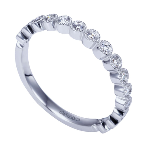 14k White Gold Diamond Anniversary Band