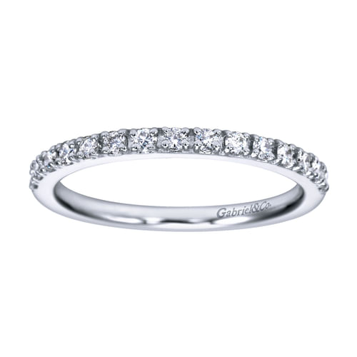 14k White Gold Diamond Anniversary Band