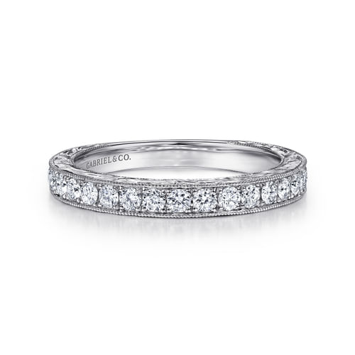 14k White Gold Diamond Anniversary Band
