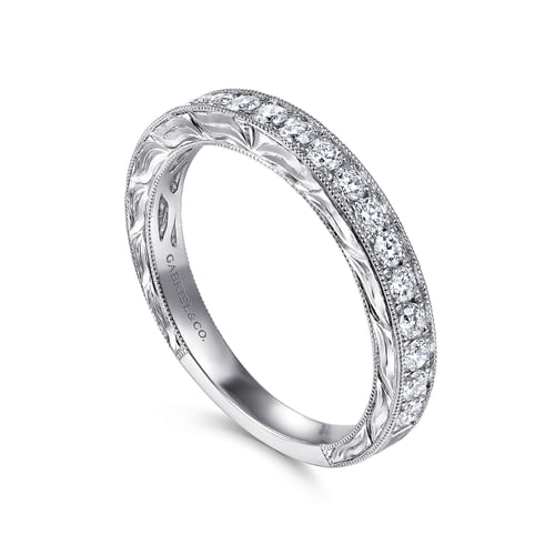 14k White Gold Diamond Anniversary Band