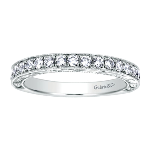 14k White Gold Diamond Anniversary Band