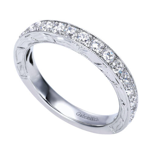 14k White Gold Diamond Anniversary Band