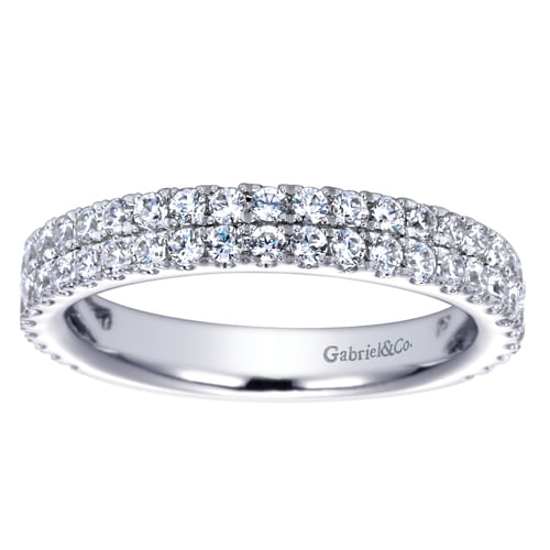 14k White Gold Diamond Anniversary Band