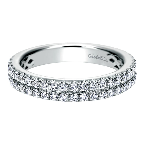 14k White Gold Diamond Anniversary Band