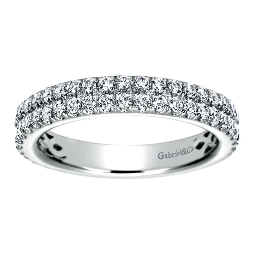 14k White Gold Diamond Anniversary Band