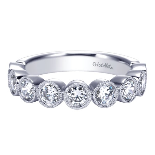 14k White Gold Diamond Anniversary Band