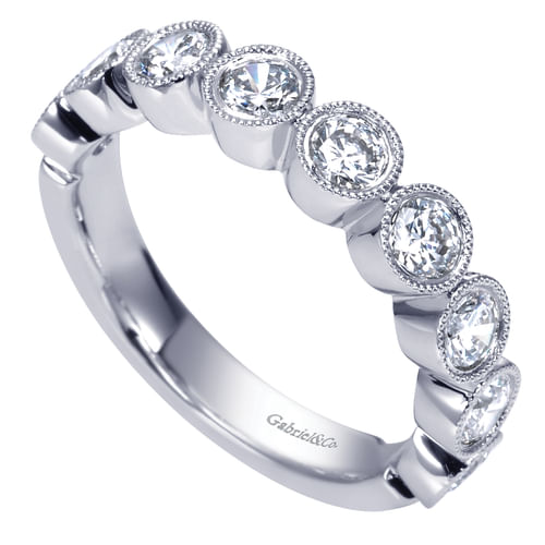 14k White Gold Diamond Anniversary Band